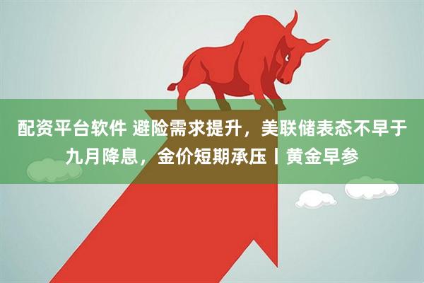 配资平台软件 避险需求提升，美联储表态不早于九月降息，金价短期承压丨黄金早参